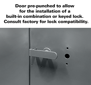 Door lock holes