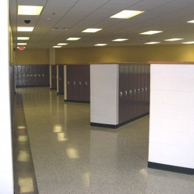 Quiet Corridor Lockers