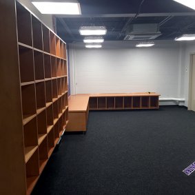 Track and Field athletic equipment and garment storage
