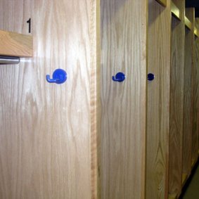 Wood Football Lockers