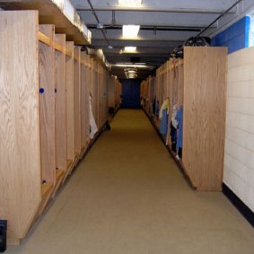 Wood Football Lockers