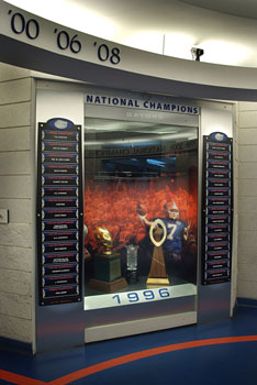 University of Florida Football Lockers